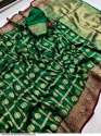 Meera Banarasi Lichi Silk Zari Weaving Saree  thumb 5