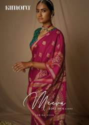 Meera Soft silk Wedding Saree by Kimora 