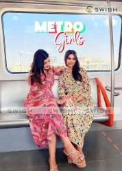 Metro Girls Party Wear One Piece Style Kurti with Belt by Swish 