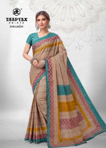 Mother Queen Vol 2 Pure Cotton Saree by Deeptex 