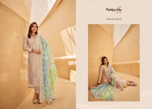 Mumtaz khaab Designer dress Material Catalog 