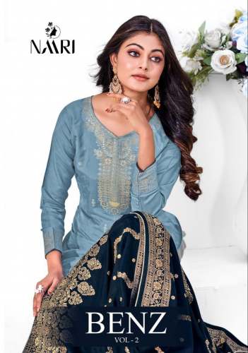 Naari Benz vol 2 Muslin Jacquard Party Wear Salwar Suit 