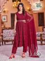 Paradise Nayra Cut Kurti With Bottom Dupatta Set by Blue Hills  thumb 1