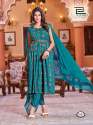 Paradise Nayra Cut Kurti With Bottom Dupatta Set by Blue Hills  thumb 2