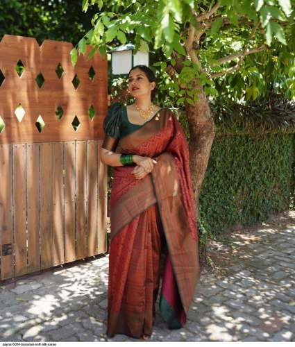 Party Wear Aayna 5024 Banarasi Soft Silk Saree 