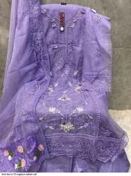 Party wear OR 22 Organza Salwar Suit by Hoor Tex