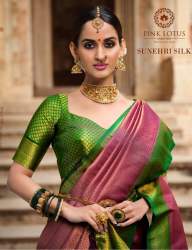 Pink Lotus Creation Sunehri Silk 2001-2011 series silk sarees
