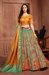 PR C 1986 Designer Crop top Lehenga With Dupatta set 