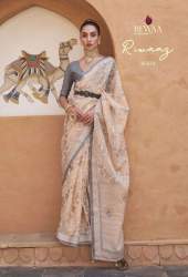 Pure Brasso with hand Work Riwaaz Saree by Rewaa