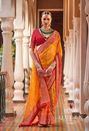 Queen Designer Work Festive wear Saree by Rewaa