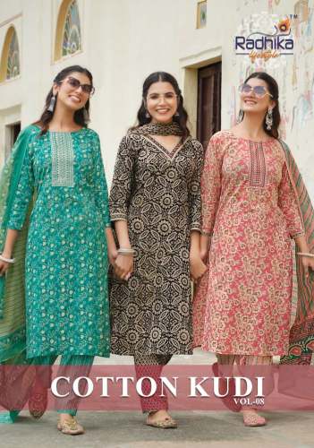 Radhika Lifestyle Present Cotton Kudi Vol 8 Readymade Suit  by Fashion Bazar India