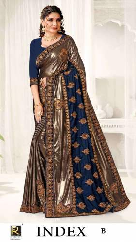 Ranjna Saree Presents Index Imported Lycra Saree Catalog 