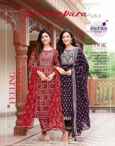 Readymade Naira cut Suit Parampara Vol 2 by Radhika Lifestyle 