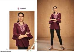 Regular Wear Rayon Tunic Tops by Anokhi Vamika