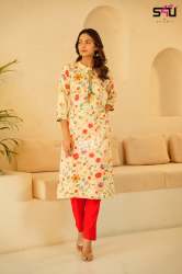Regular Wear Re love Fancy Kurti by S4U 