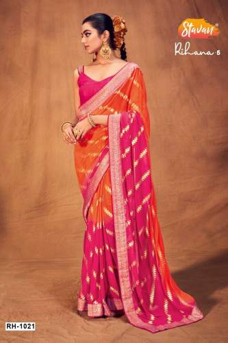 Rihaanaa vol 5 by Stavan Amazing Weightless Saree