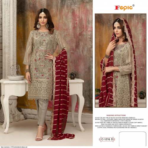 Rosemeen C 1216 Embroidered Salwar Suit by Fepic