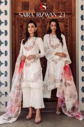 Saira Rizwan 22 Cambric Cotton Pakistani suit by Deepsy Suits