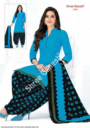 Shree Ganesh Panchi Vol 7 Readymade Cotton Salwar Suit 