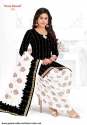 Shree Ganesh White and Black Cotton Patiyala Suit thumb 2