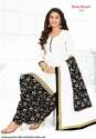 Shree Ganesh White and Black Cotton Patiyala Suit thumb 5