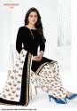 Shree Ganesh White and Black Cotton Patiyala Suit thumb 7