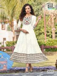 Stylish Encounter Vol 3 Fancy Long Anarkali Kurti by Blue Hills