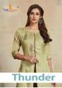 Tunic House Presents Thunder Hand work Embroidered Kurti Set 