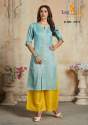 Tunic House Presents Thunder Hand work Embroidered Kurti Set  thumb 3