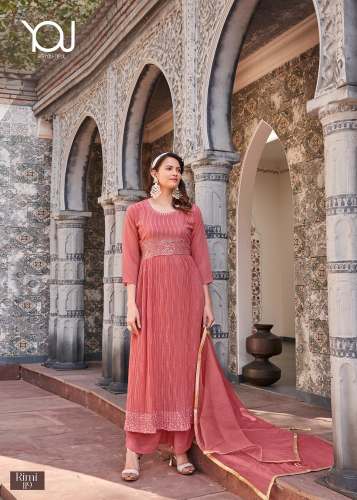 Wanna Rimi Vol 2 Fancy Kurti With Bottom Dupatta Set 