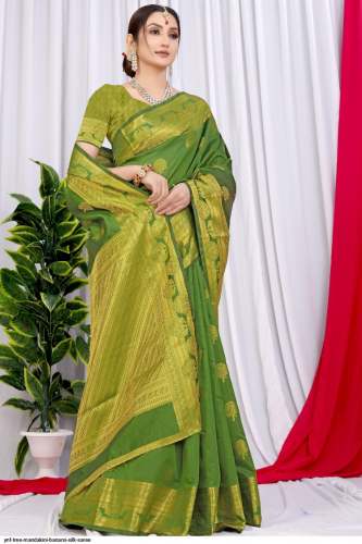 YNF present Tree Mandakini Banarasi Silk Saree