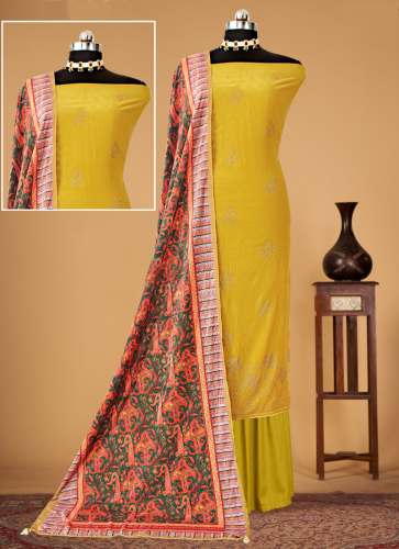 Zaara Pure Velvet Winter Special Swarovski Diamond Salwar Suits by Bipson