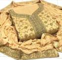 Dress material in chanderi fabric thumb 2