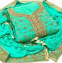 Dress material in chanderi fabric thumb 6