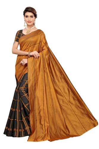 Fancy Cotton silk saree 