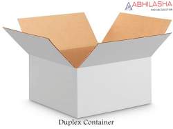 White corrugated box