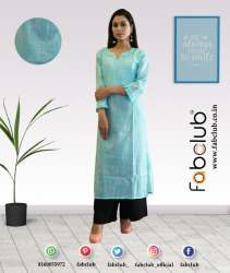 Fabclub Cotton Ladies Party Wear Kurtis