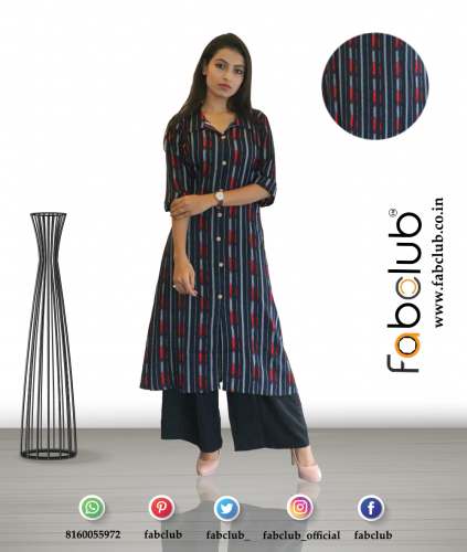 Fabclub Heavy Rayon A-Line Ladies Printed Kurti