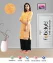 Fabclub Ladies Cotton Straight Kurtis thumb 2