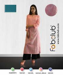 Fabclub Pleated Cotton Ladies Designer Kurtis