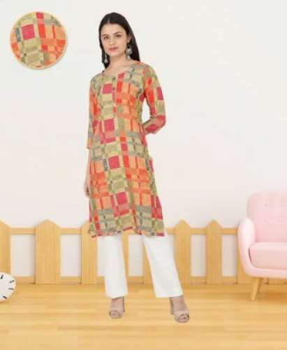 Fabclub Printed Straight Kurti by FabClub