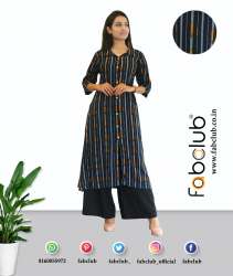 Fabclub Rayon A-Line Women's Designer Kurtis