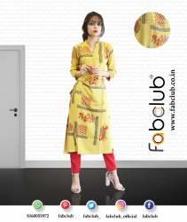 Fabclub Rayon Ladies Fancy Kurtis