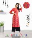 Fabclub Slub Rayon Ladies Fancy Kurtis thumb 1