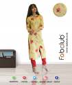 Fabclub Straight Printed Ladies Cotton Kurtis thumb 1
