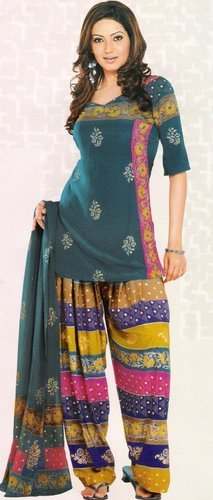 Trendy Multi Color Punjabi Patiala Suit  by Shubham fashions