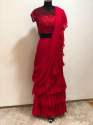 Ruffle Saree thumb 4