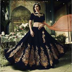 Designer Velvet Lehengha CHoli 