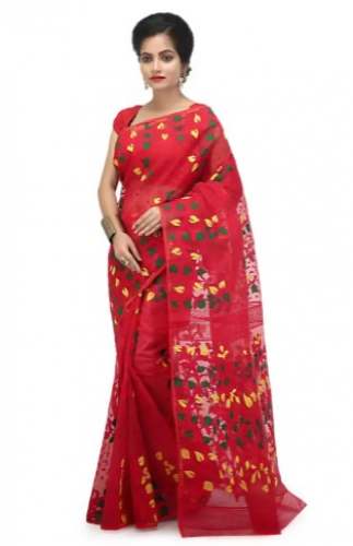 Get Jamdani Saree By Woodentant Brand