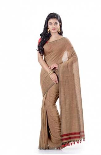 Get Woodentant Pure Cotton Saree At Online Price by Wooden Tant